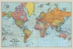 General Map Of The World Colour