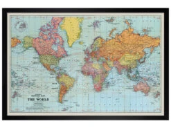 General Map Of The World Colour -POPARTUK SHOP 105024 front