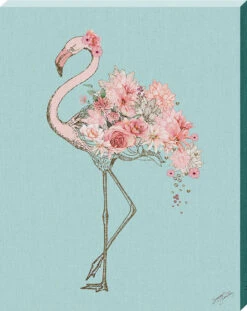 Floral Flamingo