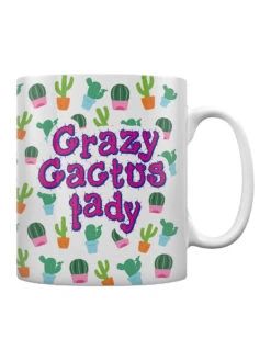 Crazy Cactus Lady -POPARTUK SHOP 122066 mug left