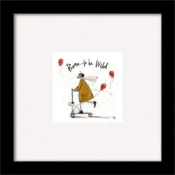 Black Wooden Framed Born To Be Wild