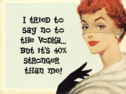 I Tried To Say No To The Vodka